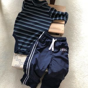 3T onesie turtleneck and wind pants